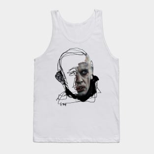 Nosferatu | Horror Monster Vampire Portrait | Unfinished Business Collection | Painting Tank Top